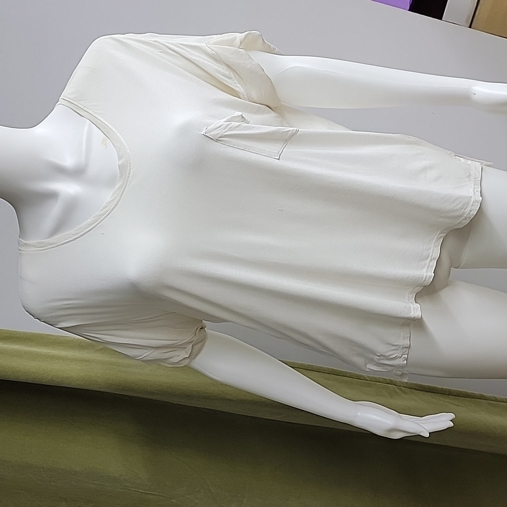 Red Haute Rayon Short Sleeve Raglan Top Oversized Large